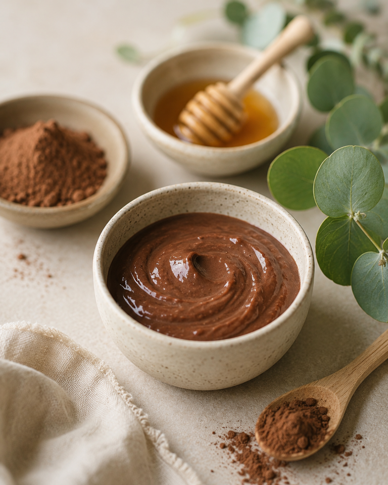 Masque visage cacao miel maison