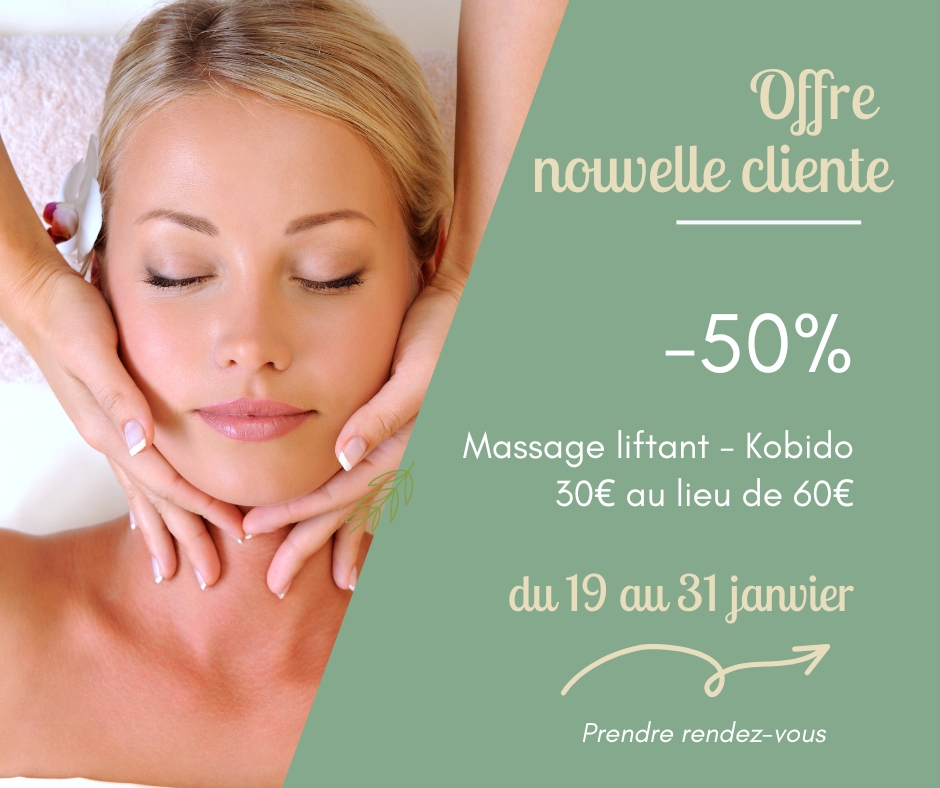 offre massage kobido nouvelle cliente