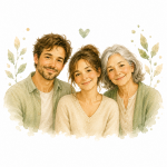 Parents ou grands parents peuvent participer au massage conté
